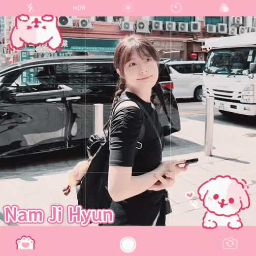 A moment captured by a fan of Nam Jihyeon