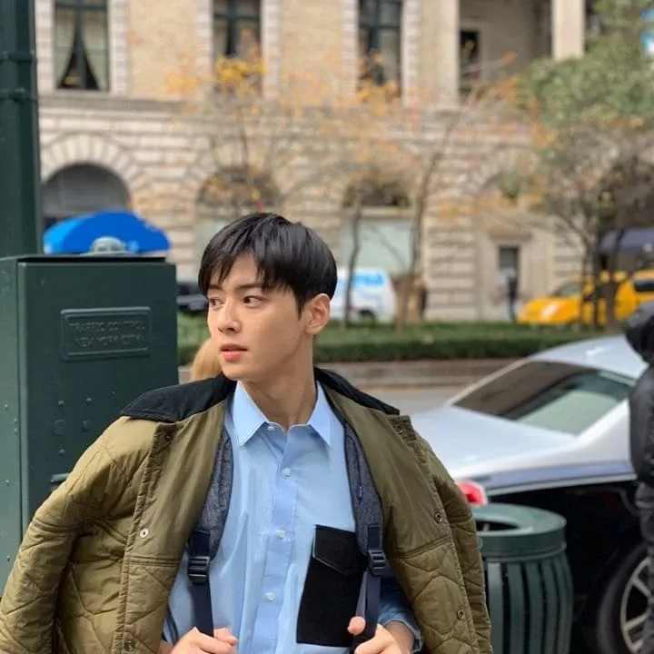 Behind-the-scenes cut of Cha Eunwoo