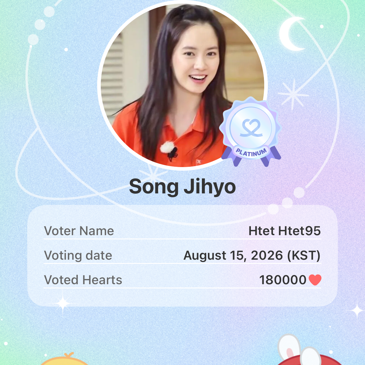 Momen yang diabadikan oleh penggemar Song Jihyo