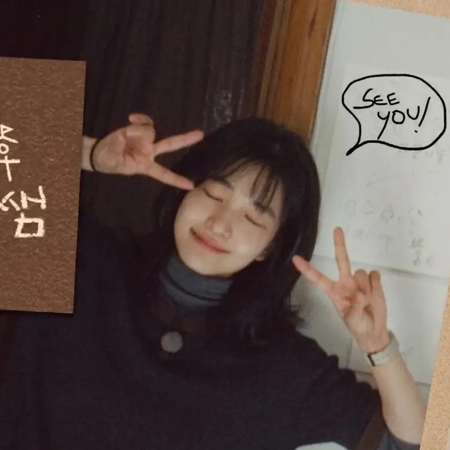 Behind-the-scenes cut of Kim Taeri