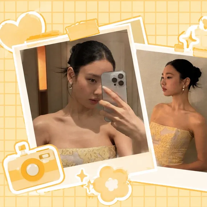 Behind-the-scenes cut of Ahn Eunjin