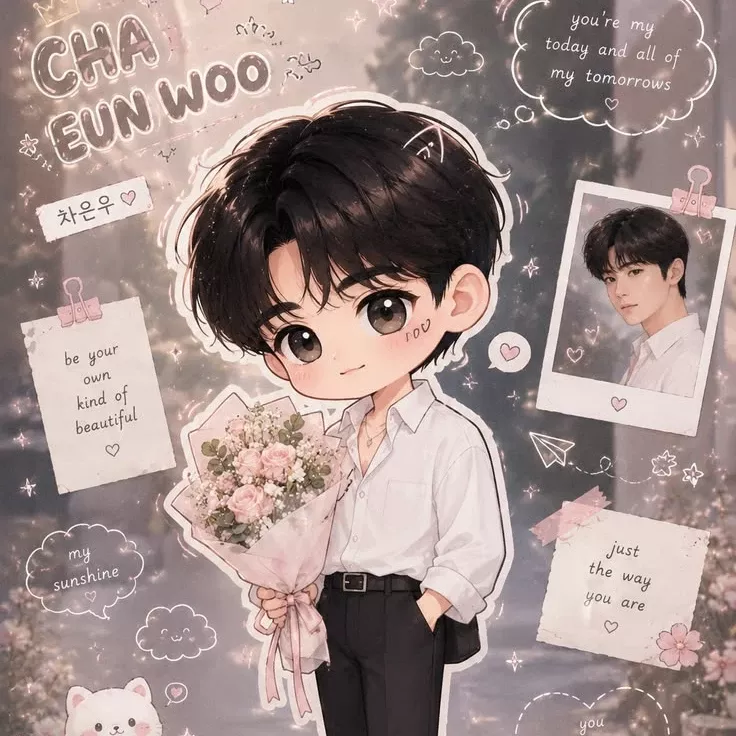 A moment captured by a fan of Cha Eunwoo