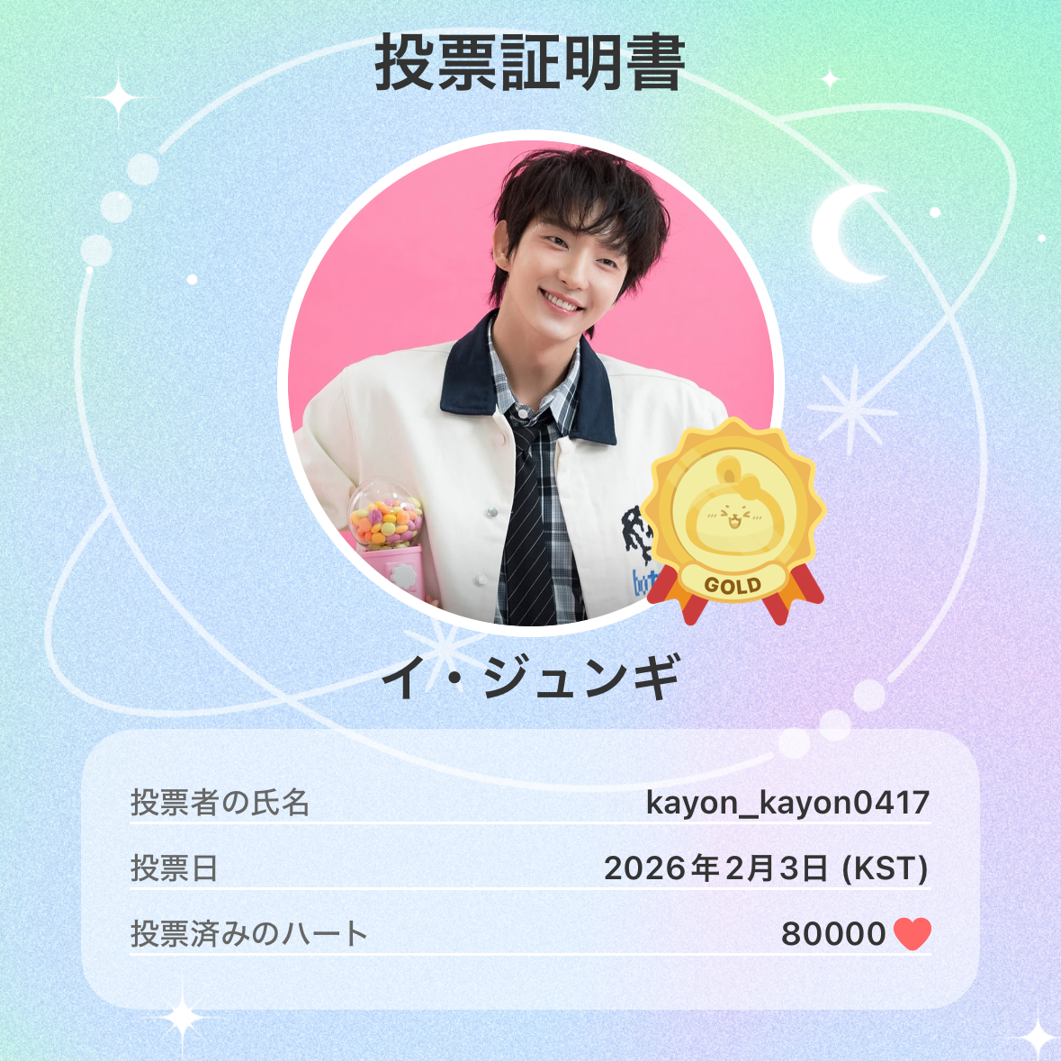 Behind-the-scenes cut of Lee Joongi