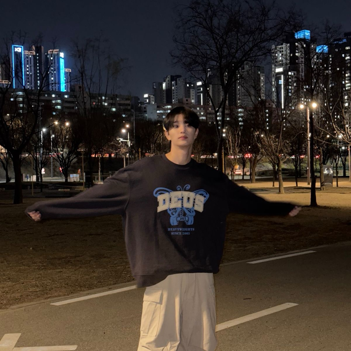 A moment captured by a fan of Kim Jaewon