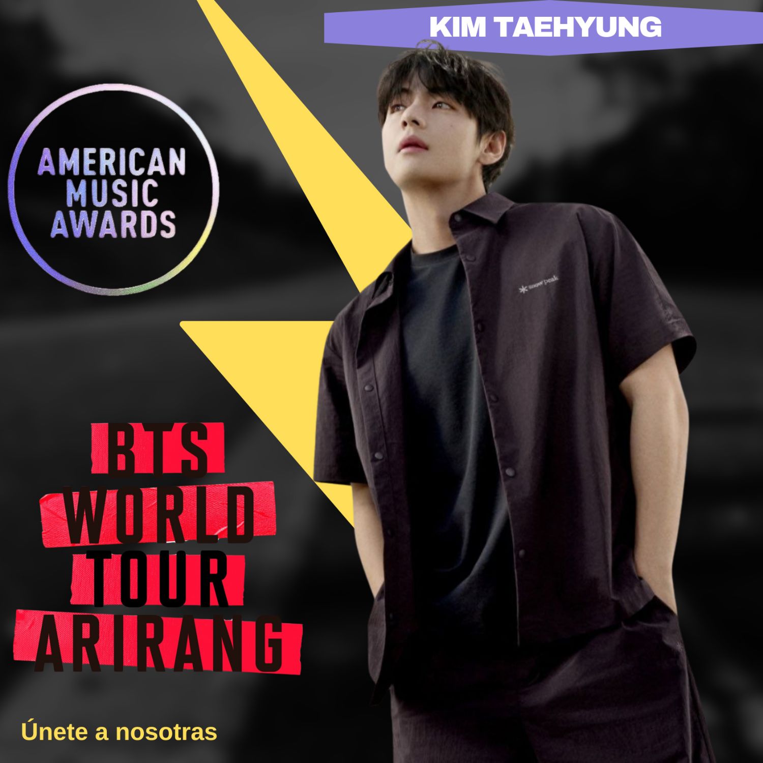 Recent activity shot of Kim Taehyung (V)