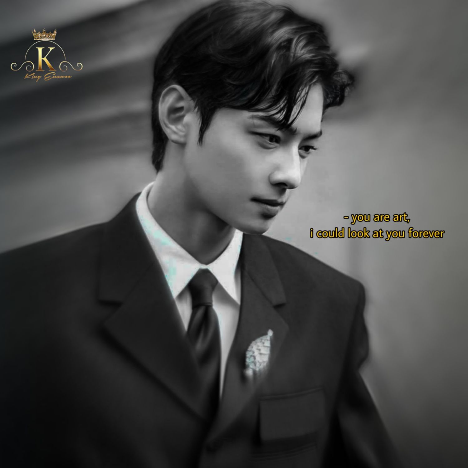 A moment captured by a fan of Cha Eunwoo