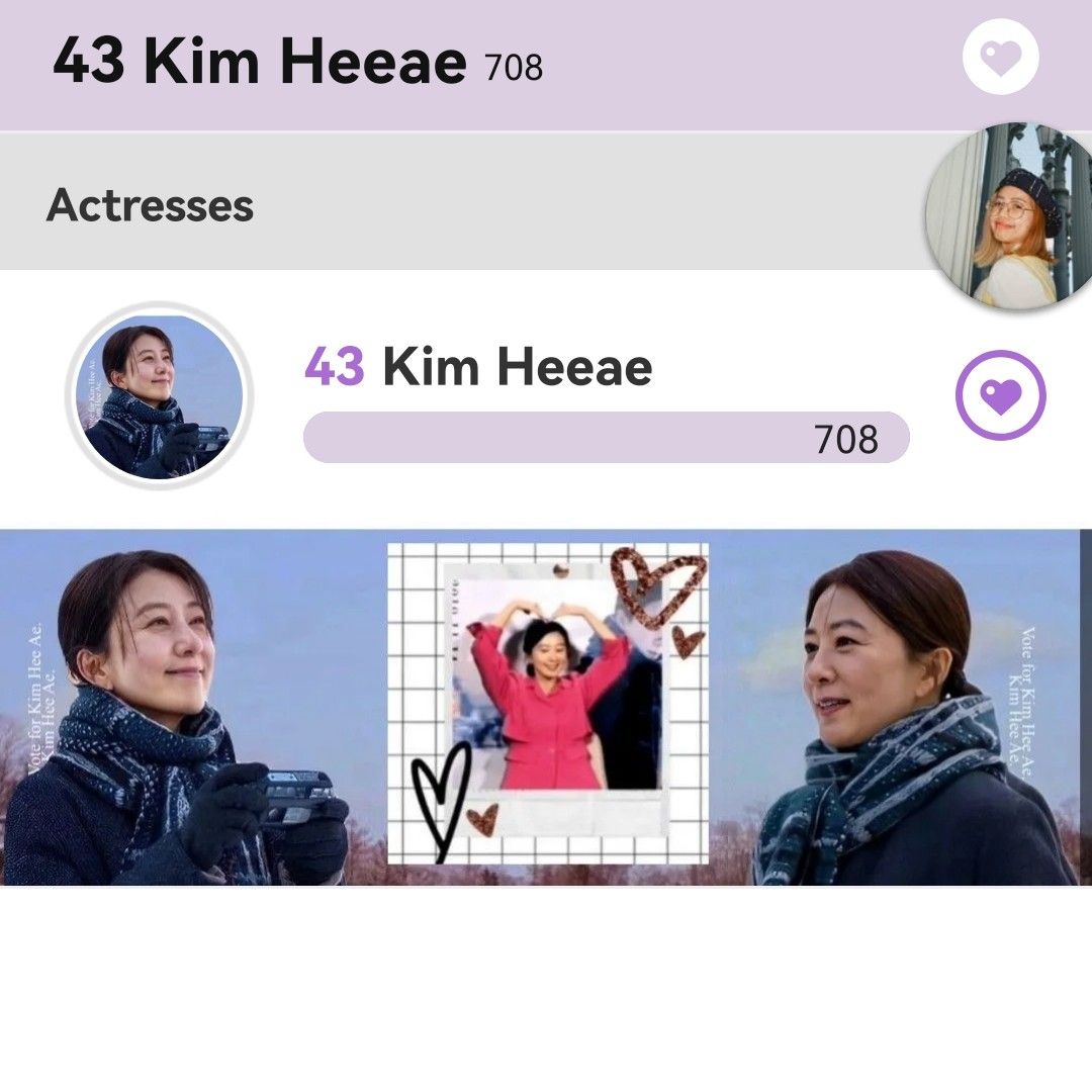 Behind-the-scenes cut of Kim Heeae