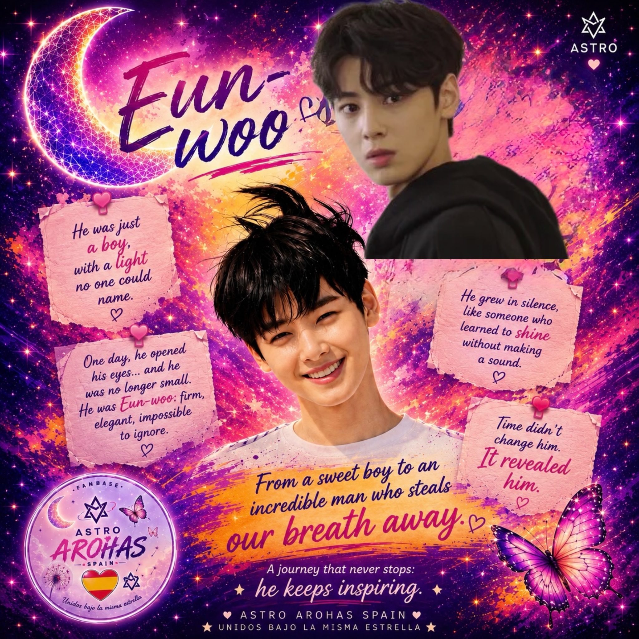 Behind-the-scenes cut of Cha Eunwoo