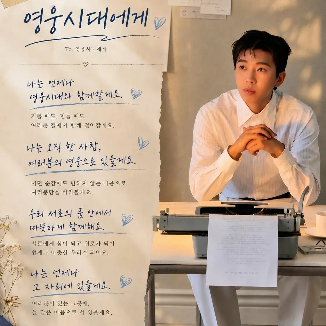 임영웅의 비하인드 컷