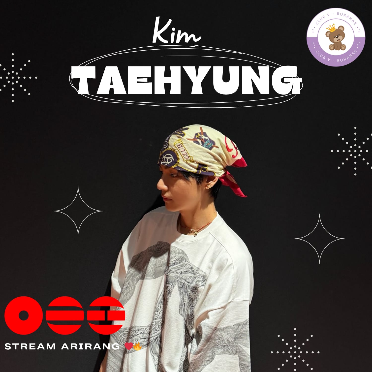 Recent activity shot of Kim Taehyung (V)