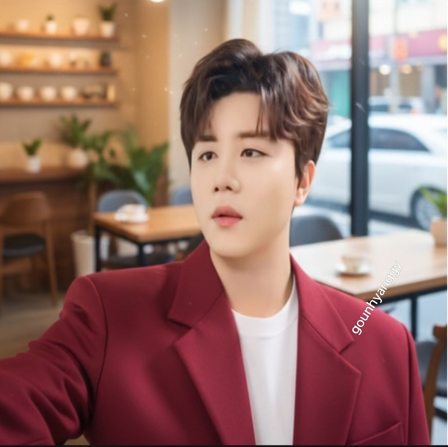 粉丝拍下的晋海成瞬间