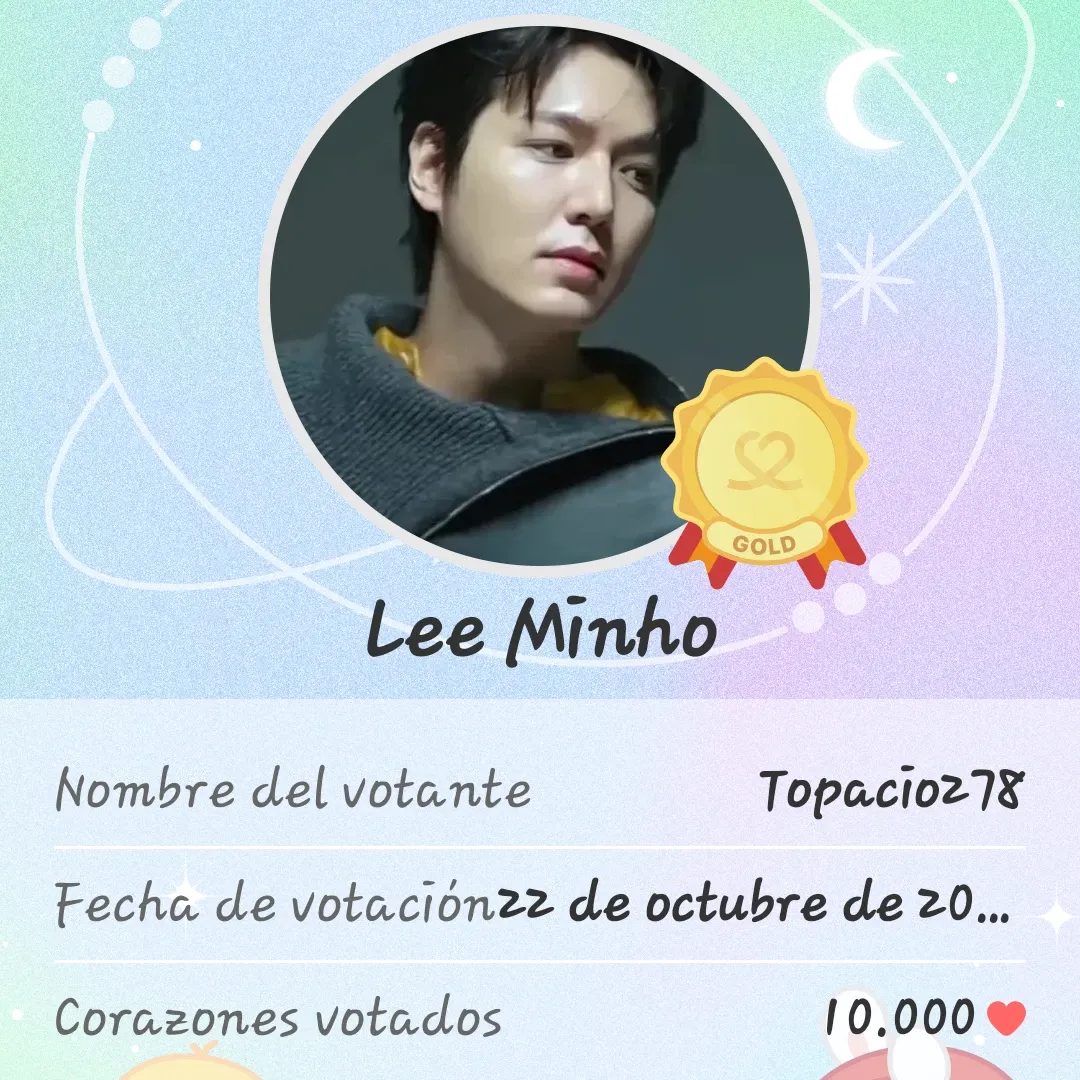 Recent activity shot of Lee Minho
