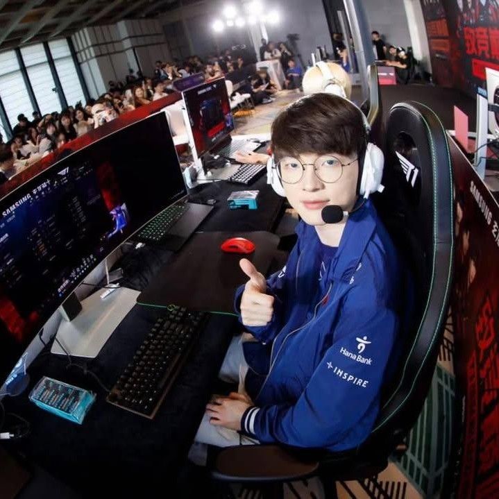 Recent activity shot of Faker