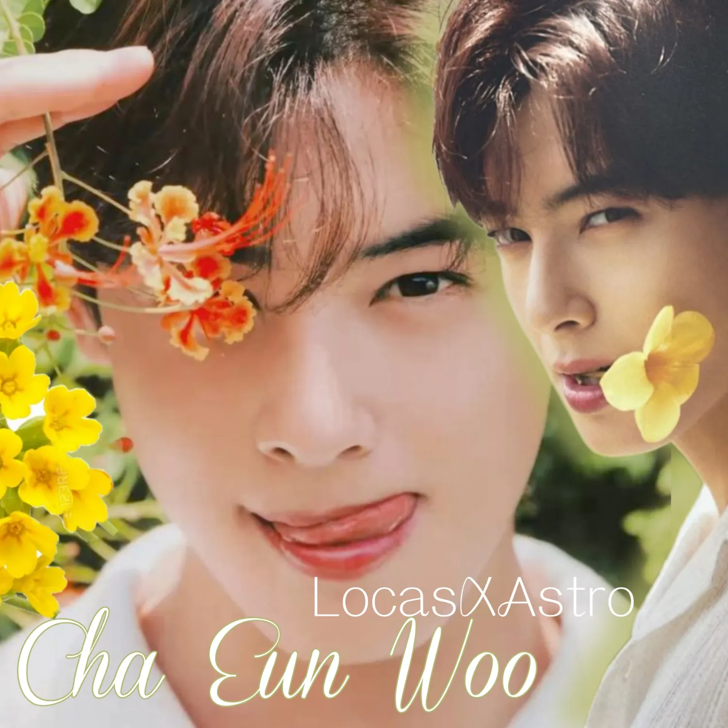 Behind-the-scenes cut of Cha Eunwoo