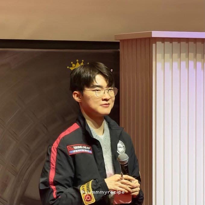 Recent activity shot of Faker