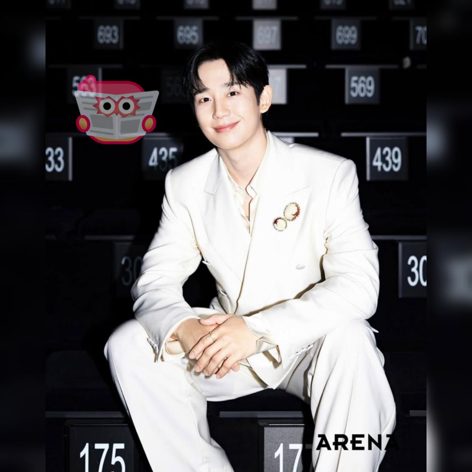 粉丝拍下的丁海寅瞬间