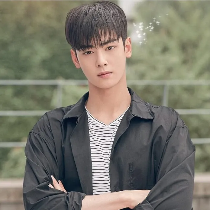 Behind-the-scenes cut of Cha Eunwoo