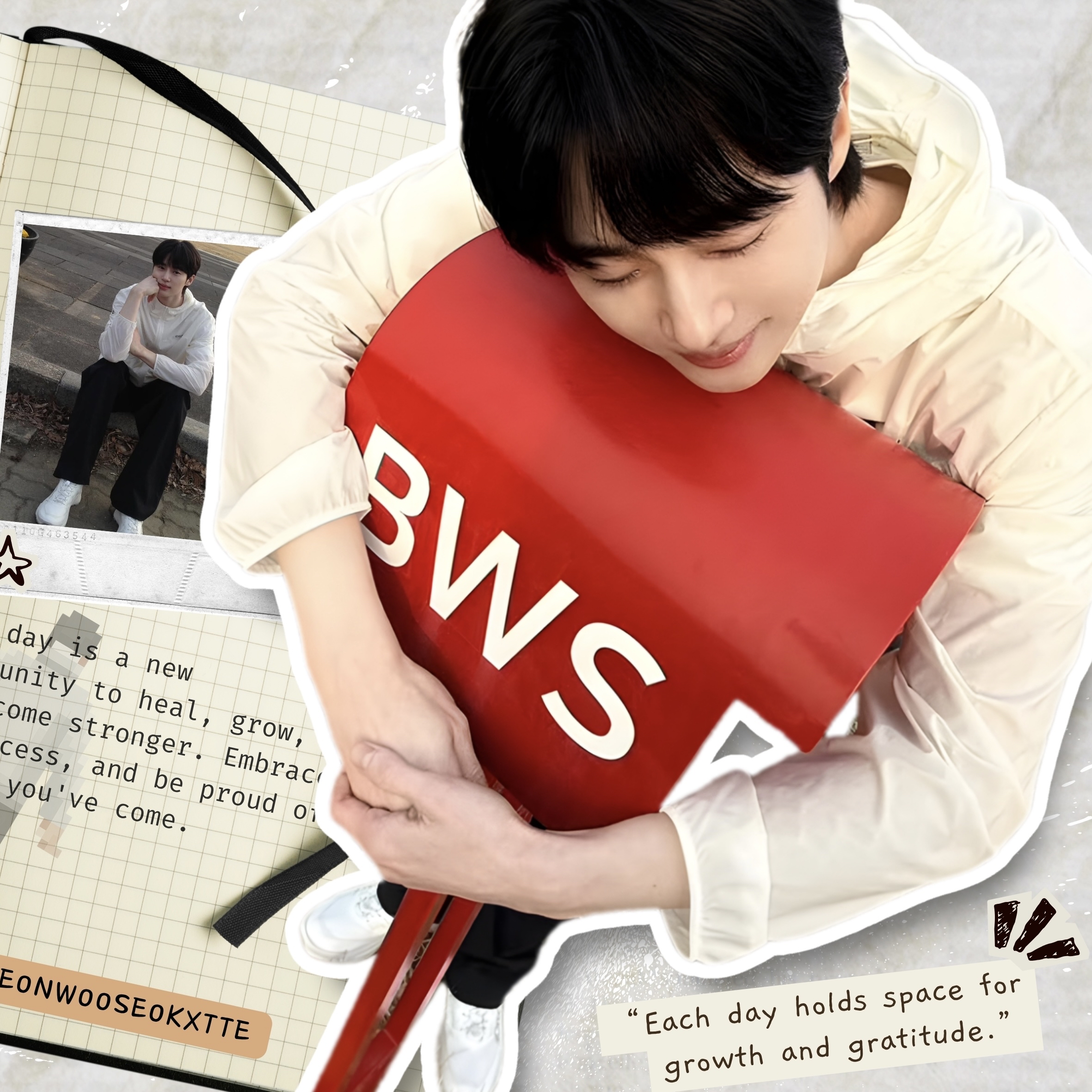 A moment captured by a fan of Byeon Wooseok