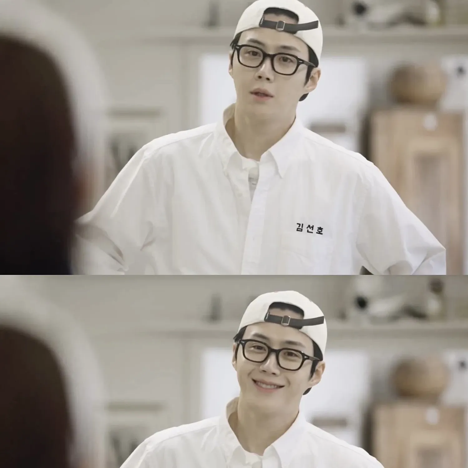Behind-the-scenes cut of Kim Seonho