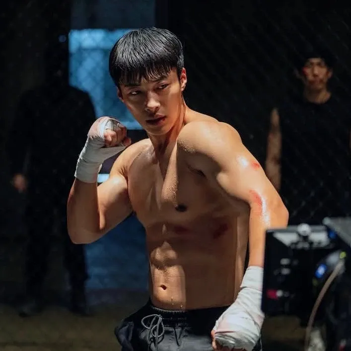 Behind-the-scenes cut of Woo Dohwan