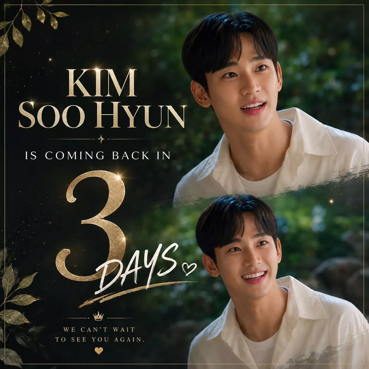 Behind-the-scenes cut of Kim Soohyun