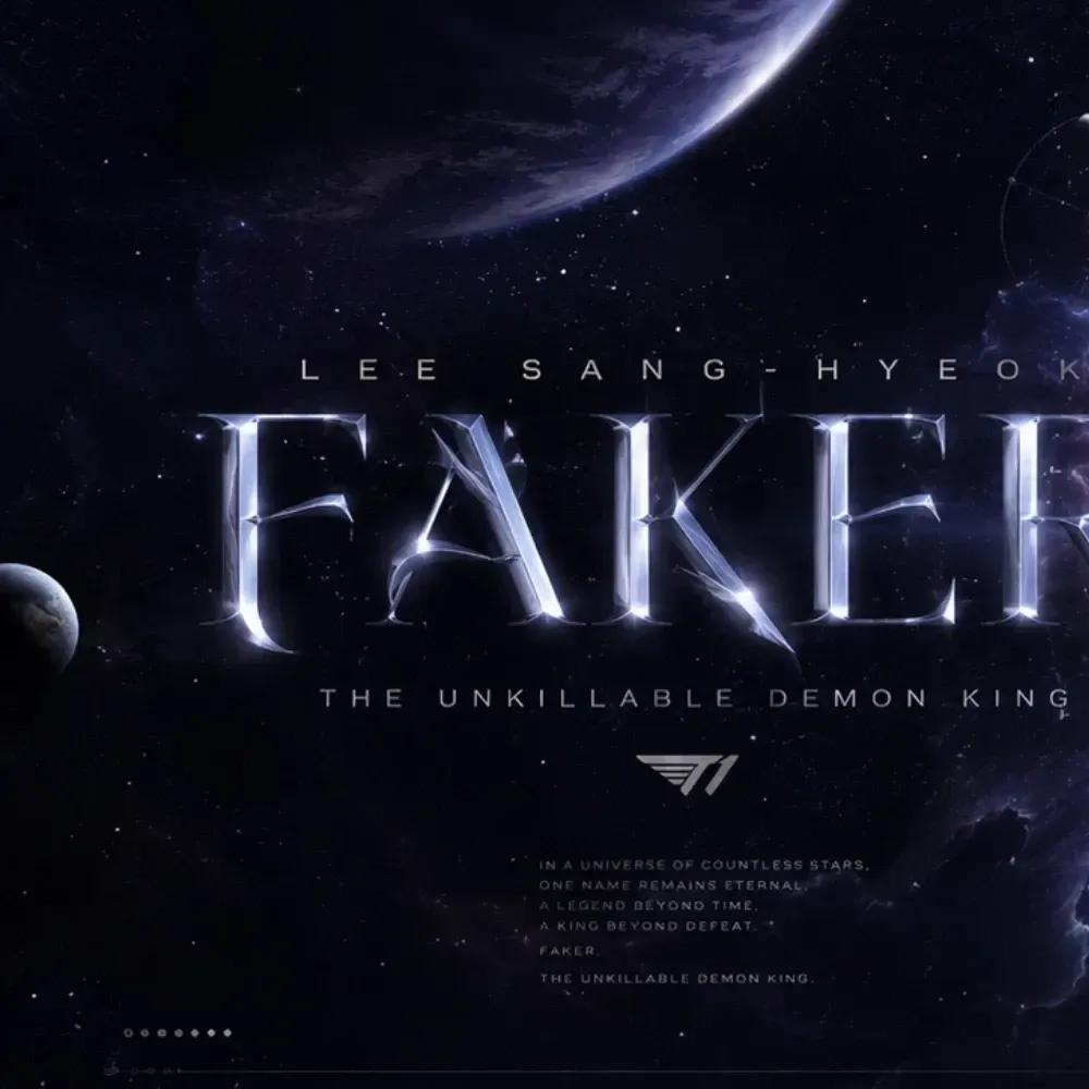 Recent activity shot of Faker