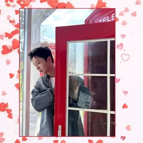 A moment captured by a fan of Song Minjun