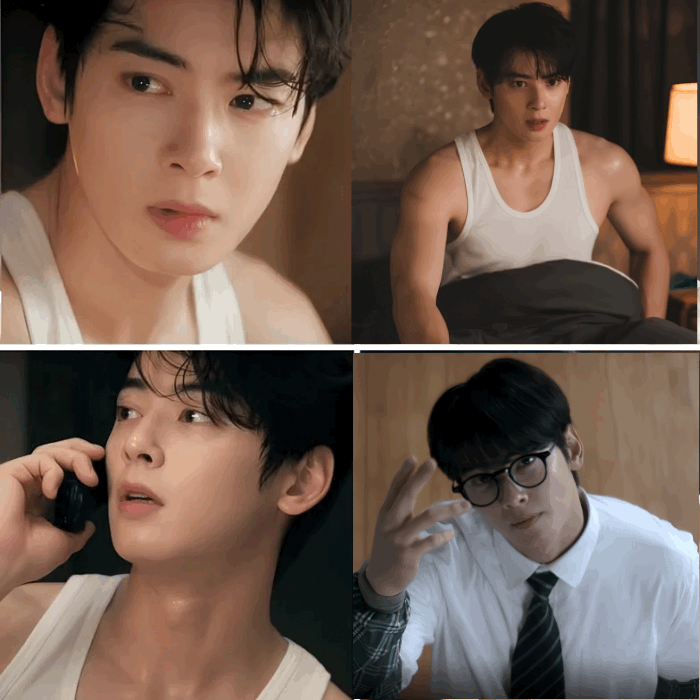 Behind-the-scenes cut of Cha Eunwoo