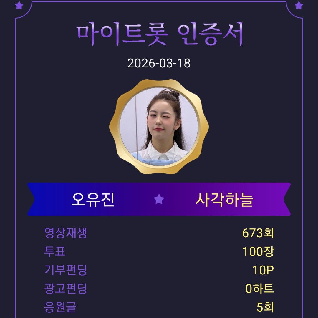 Latest photo of Oh Yujin