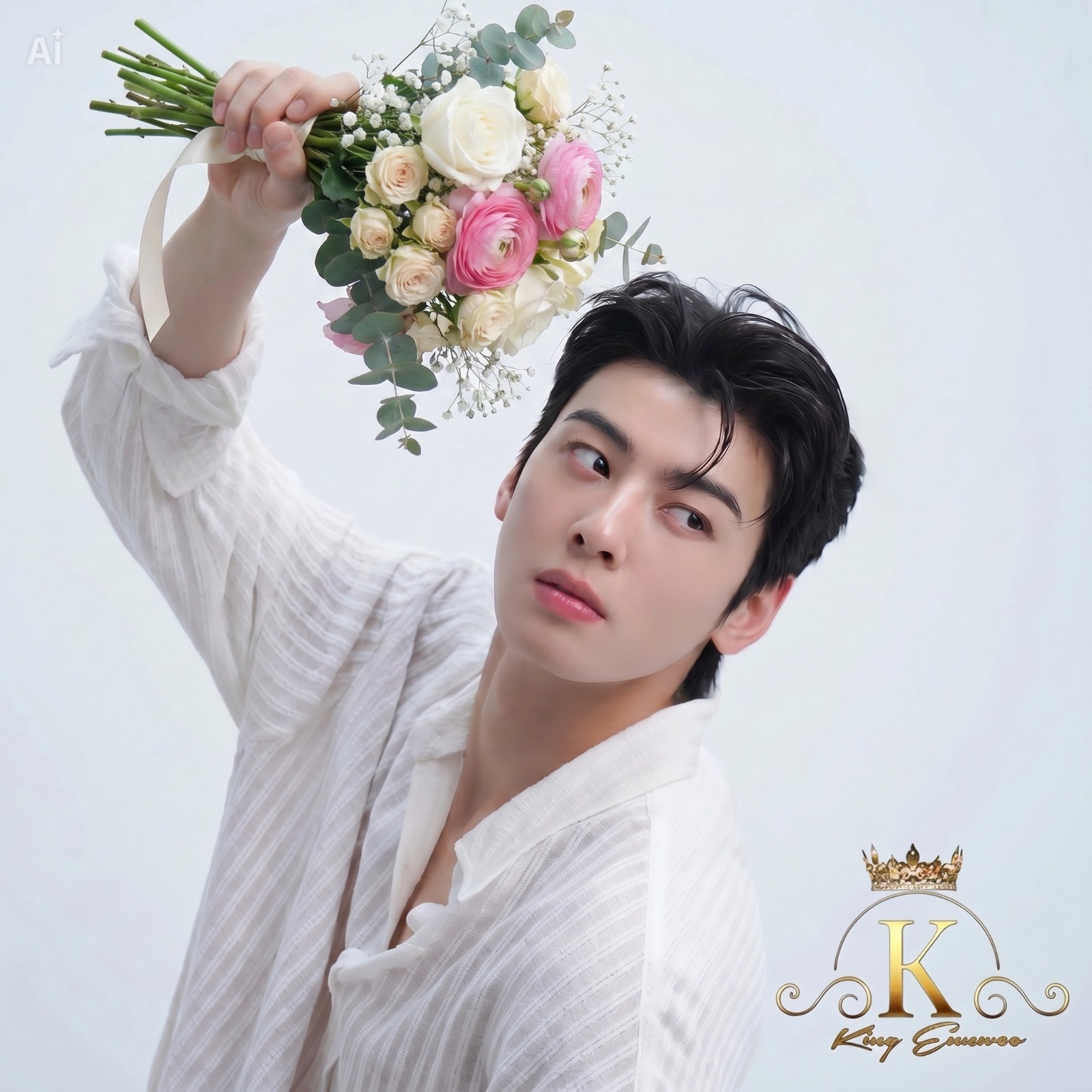 Behind-the-scenes cut of Cha Eunwoo