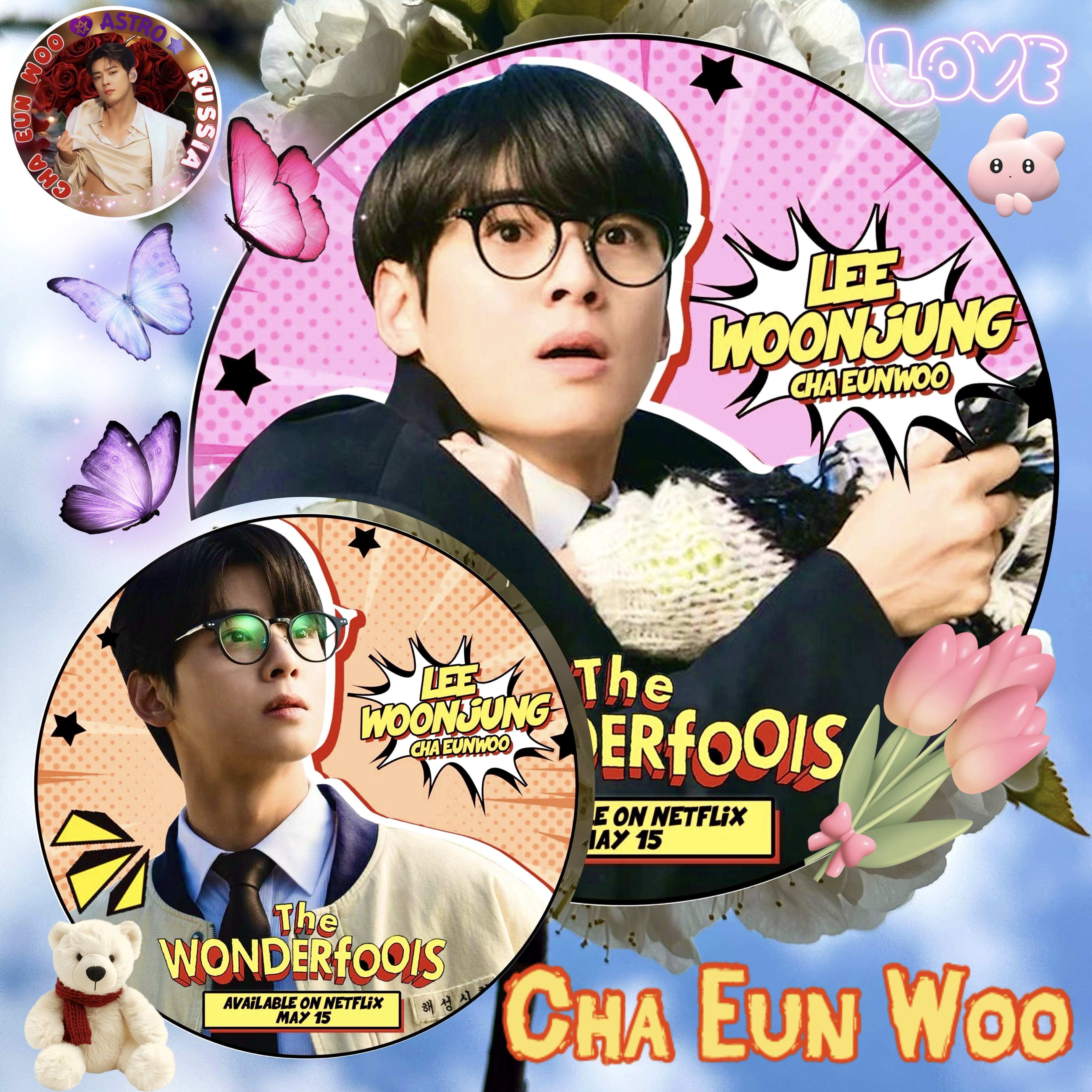 Behind-the-scenes cut of Cha Eunwoo