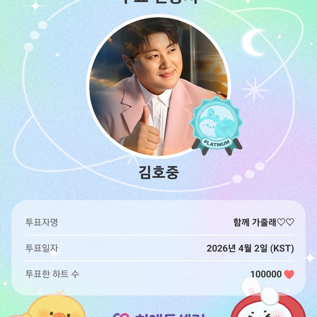 金浩中的近期活動照