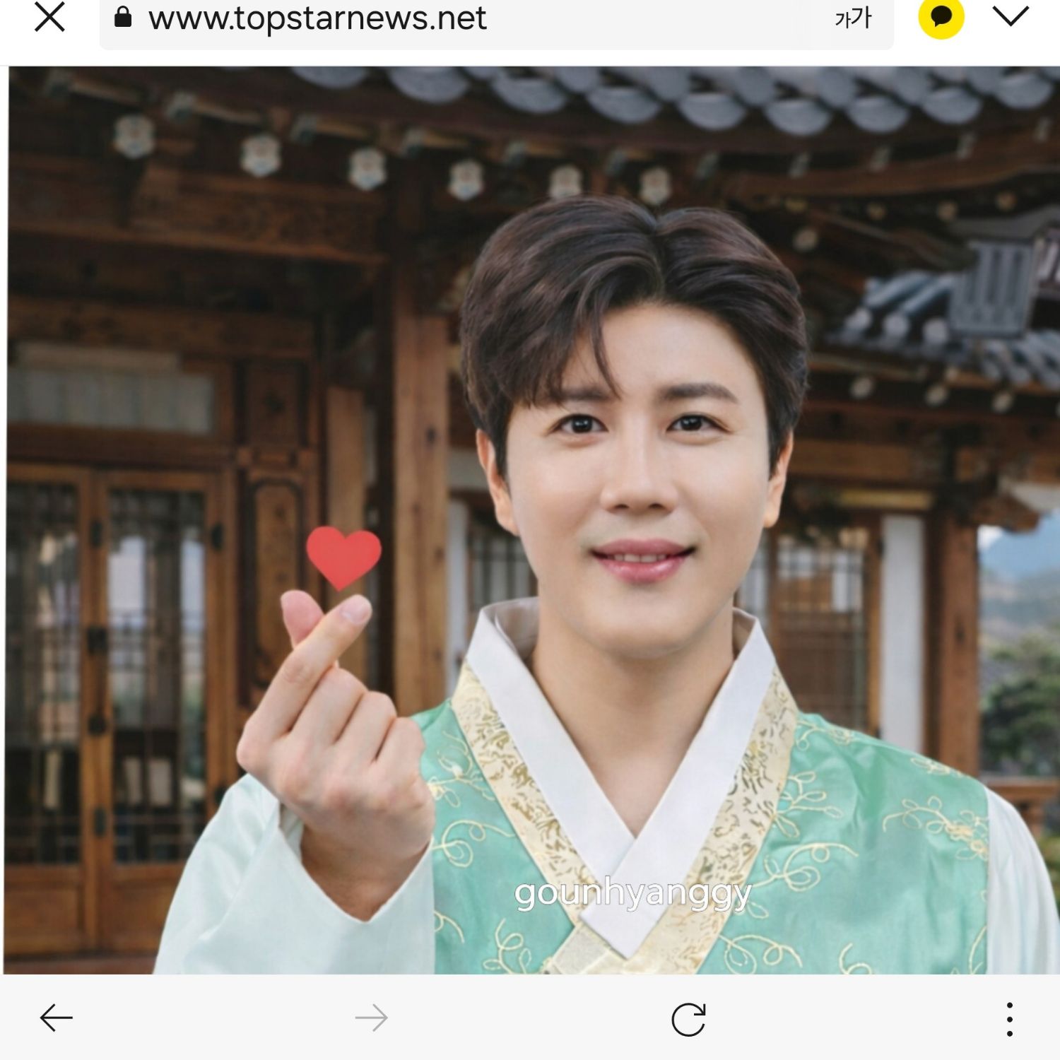 Behind-the-scenes cut of Jin Haesung