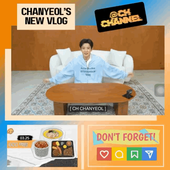 A moment captured by a fan of Chanyeol