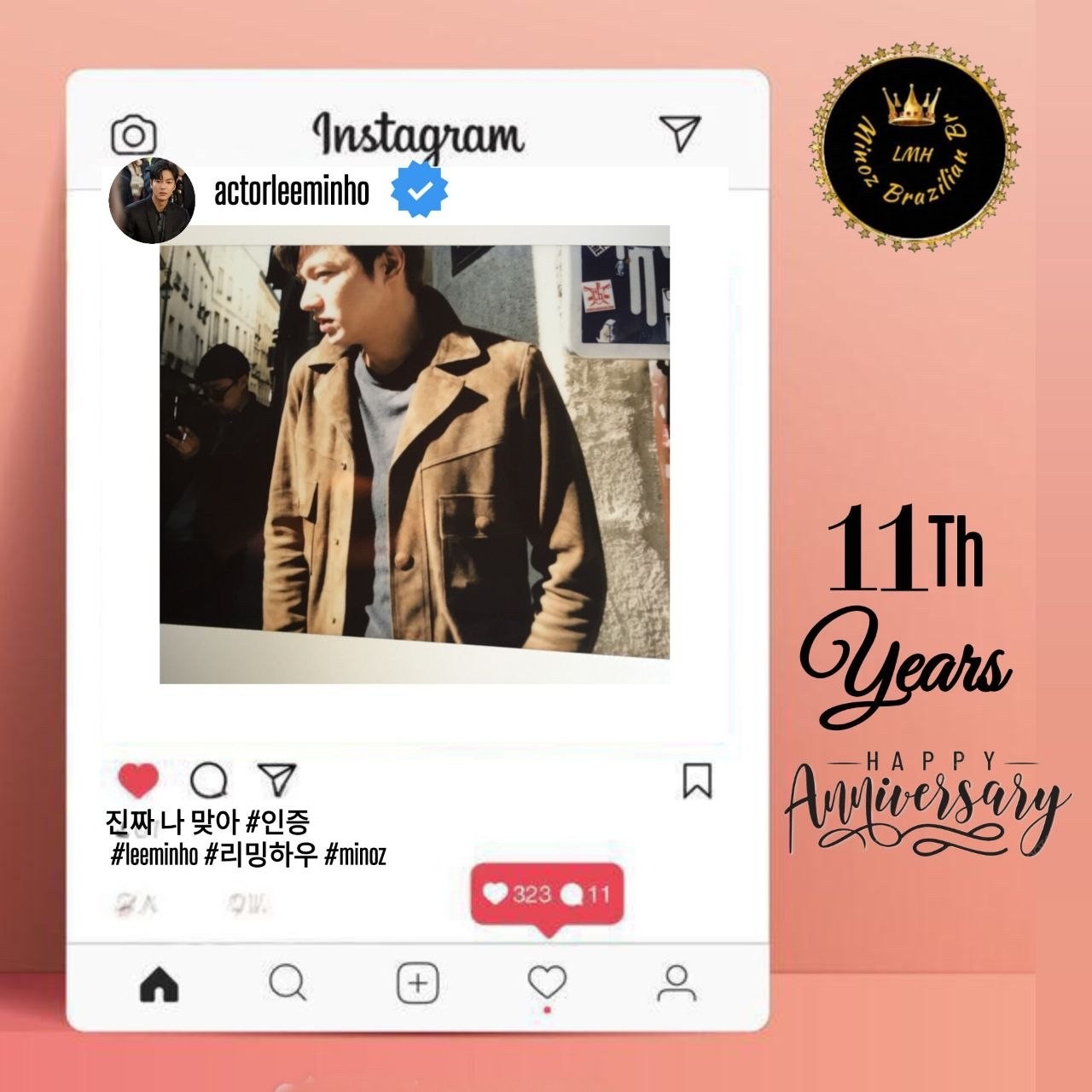 粉丝拍下的李敏镐瞬间