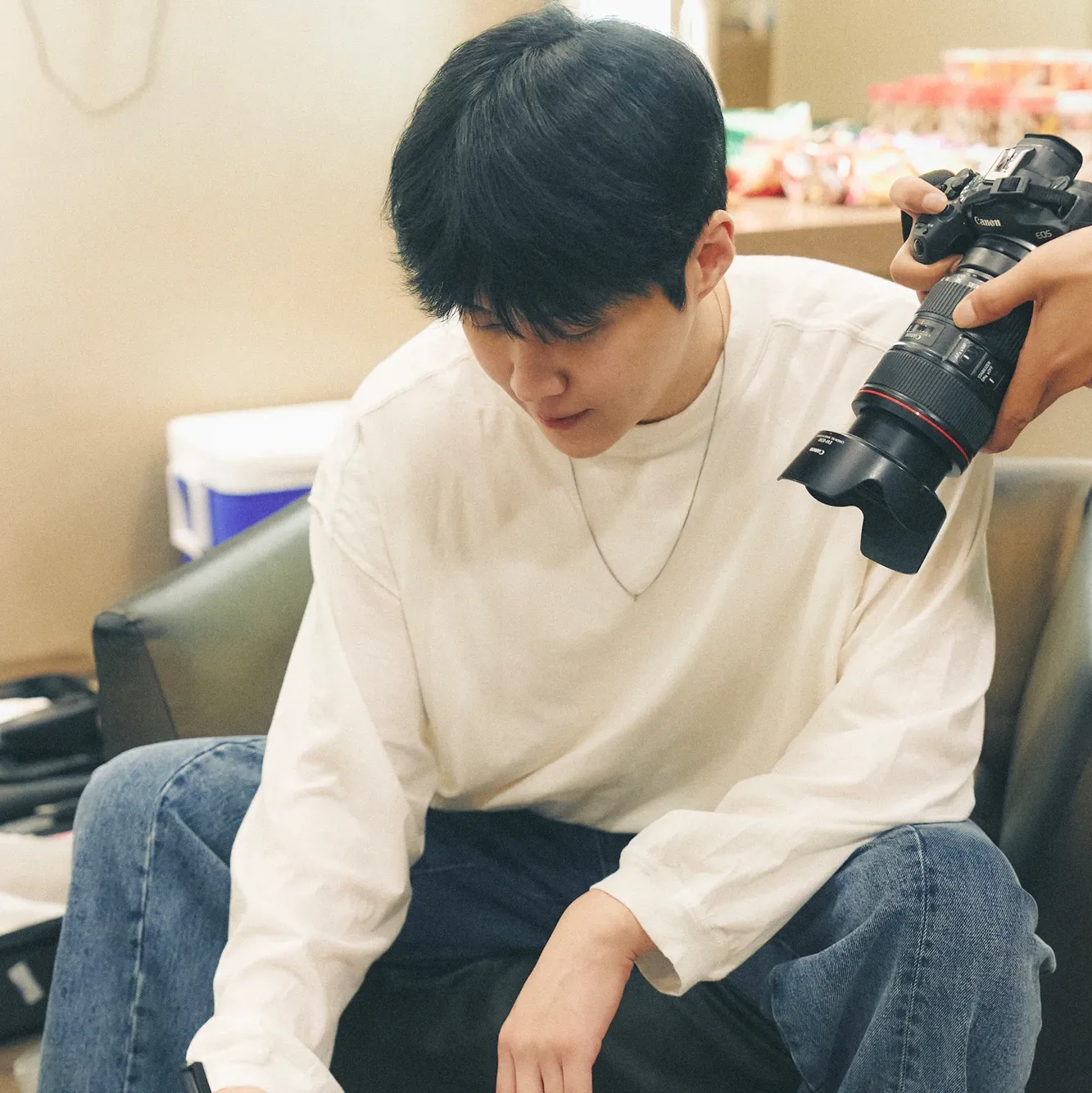 粉絲拍下的金宣虎瞬間