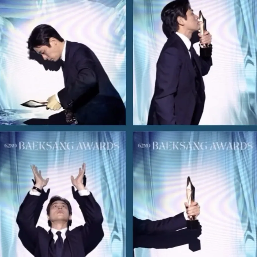 Behind-the-scenes cut of Park Jeongmin