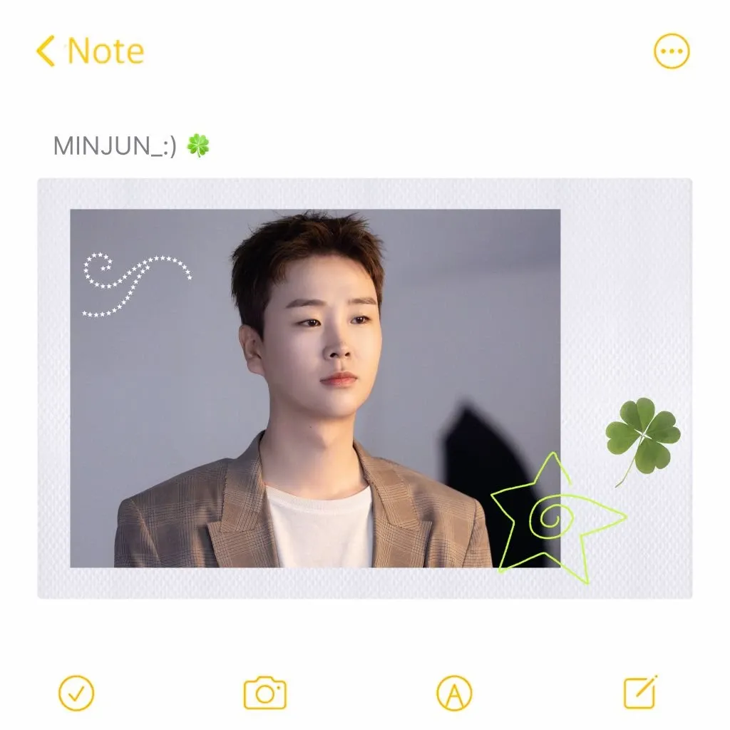 Behind-the-scenes cut of Song Minjun