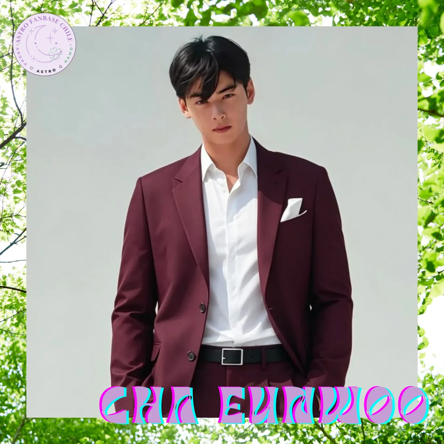 Behind-the-scenes cut of Cha Eunwoo
