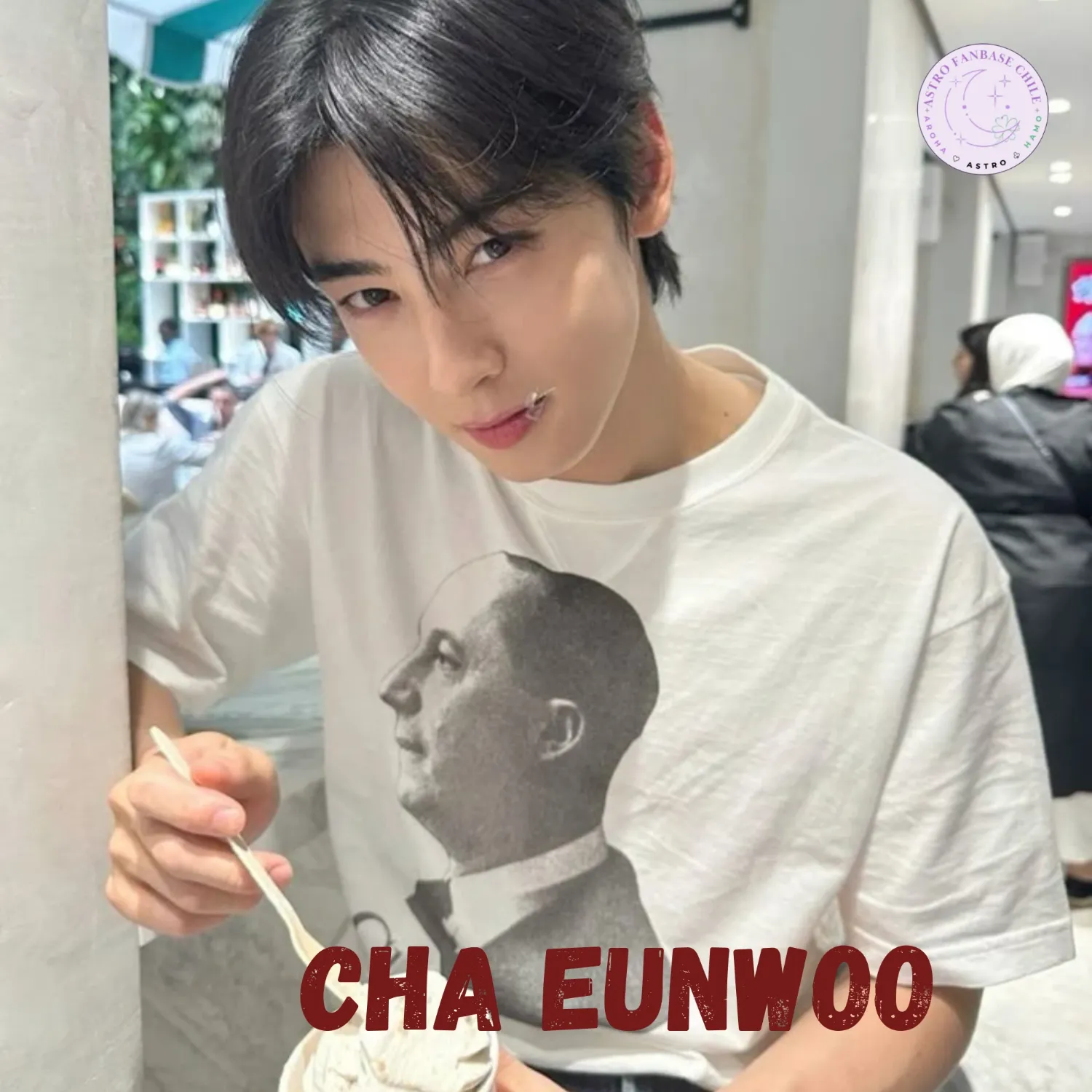 Recent activity shot of Cha Eunwoo