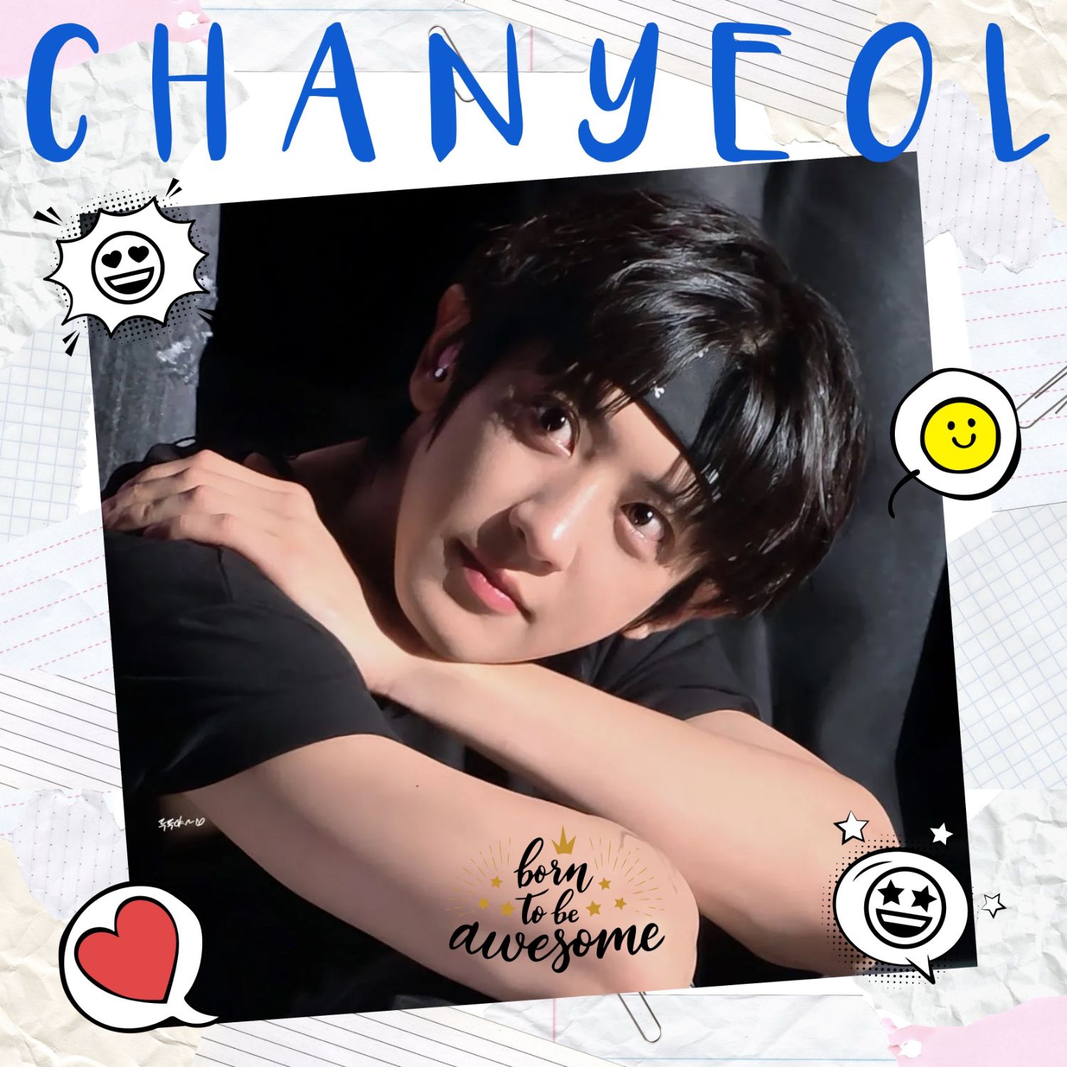 Recent activity shot of Chanyeol