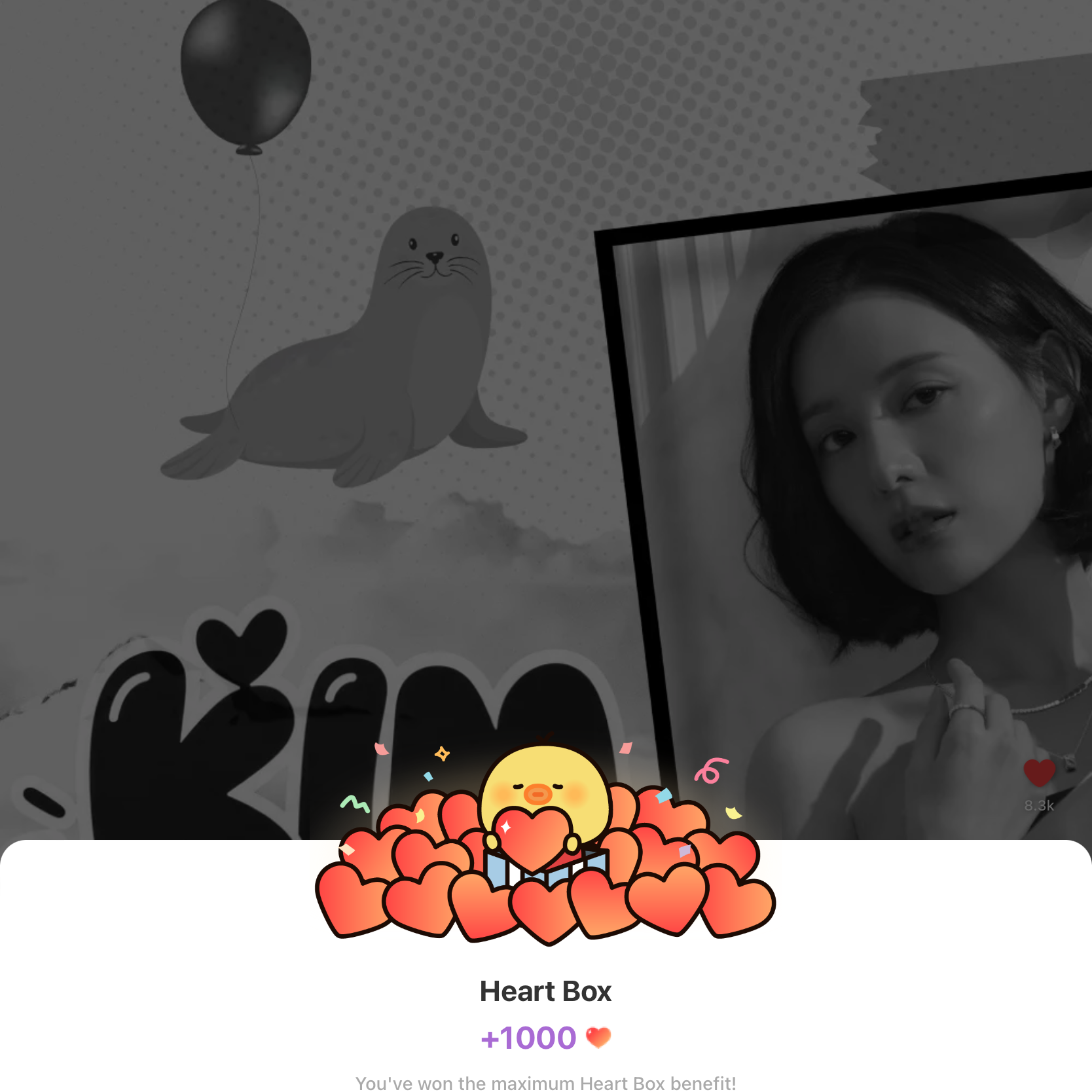 Behind-the-scenes cut of Kim Jiwon