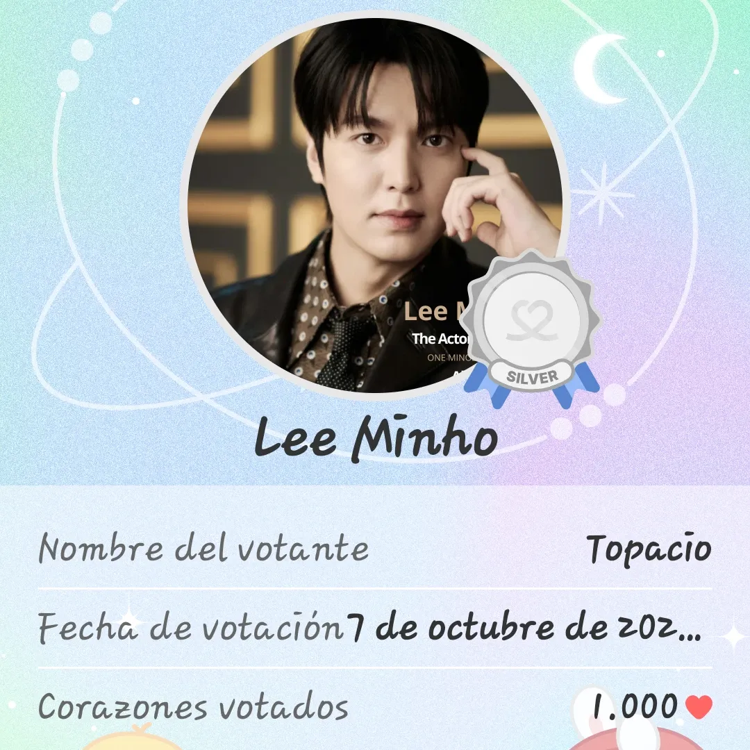 Recent activity shot of Lee Minho