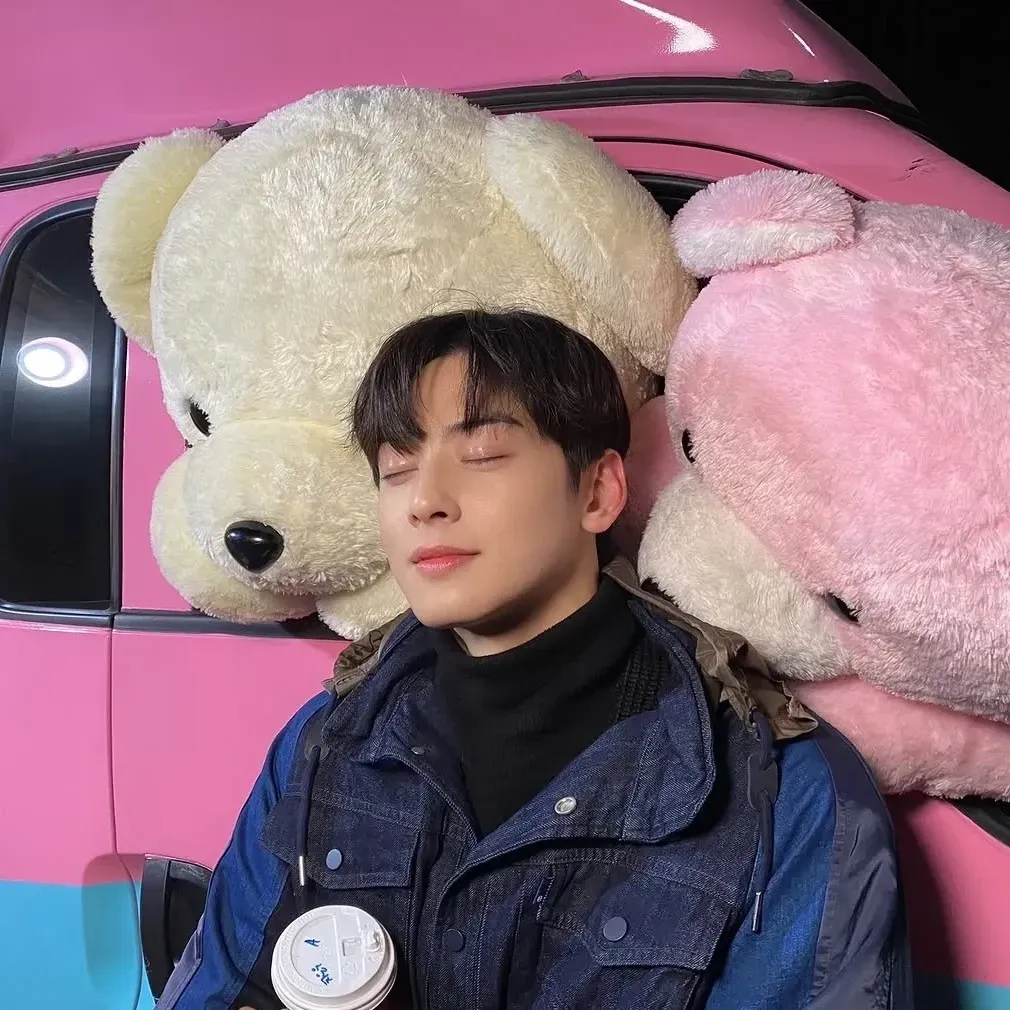 Behind-the-scenes cut of Cha Eunwoo