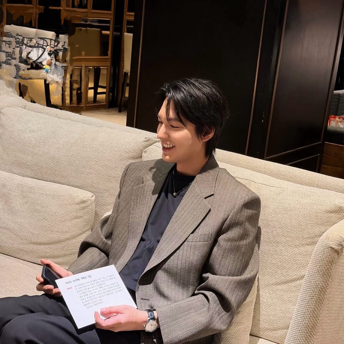 Recent activity shot of Lee Minho