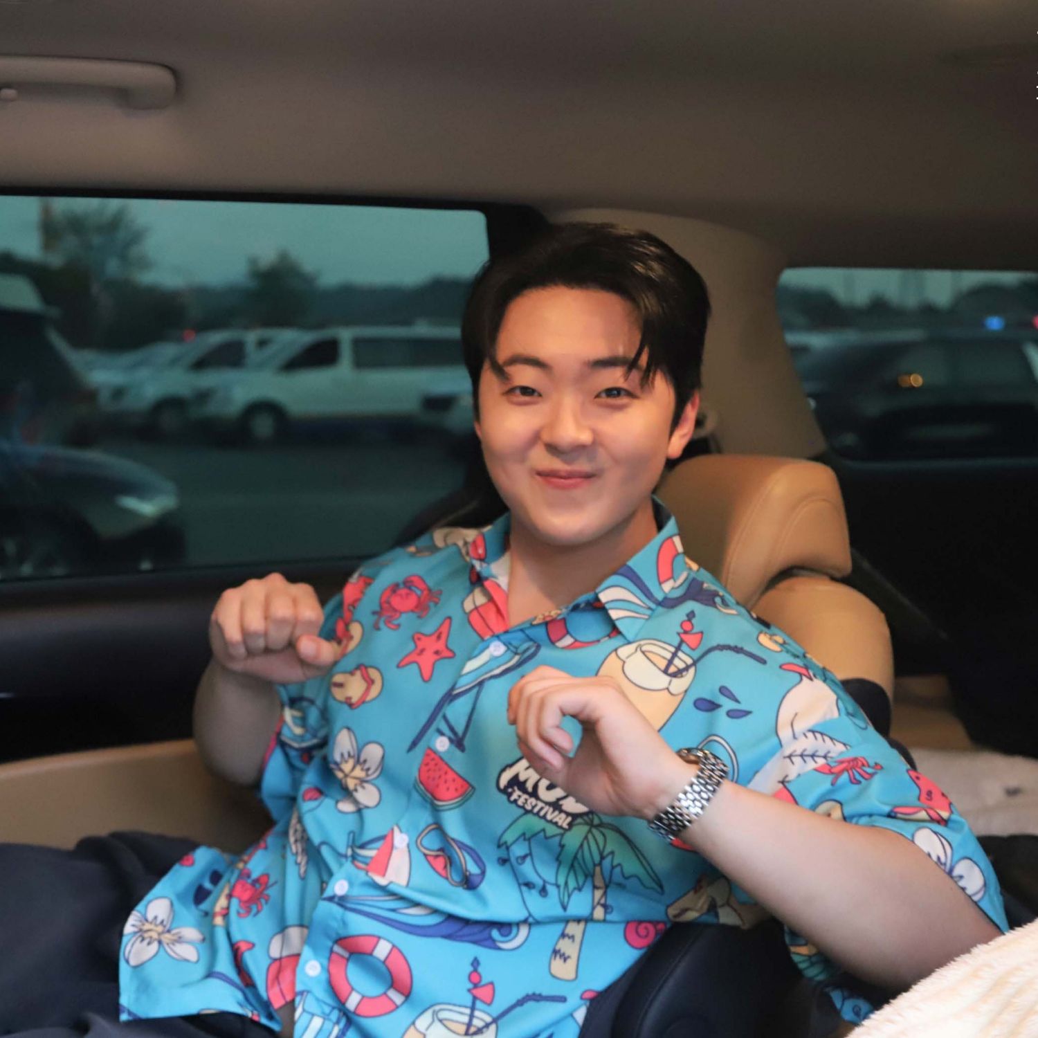 Behind-the-scenes cut of Park Minsu