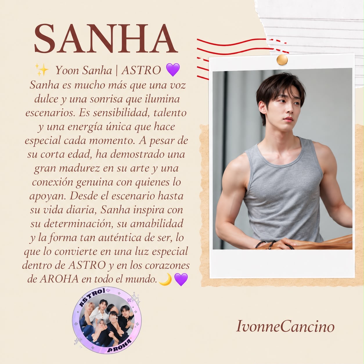 Recent activity shot of Yoon Sanha