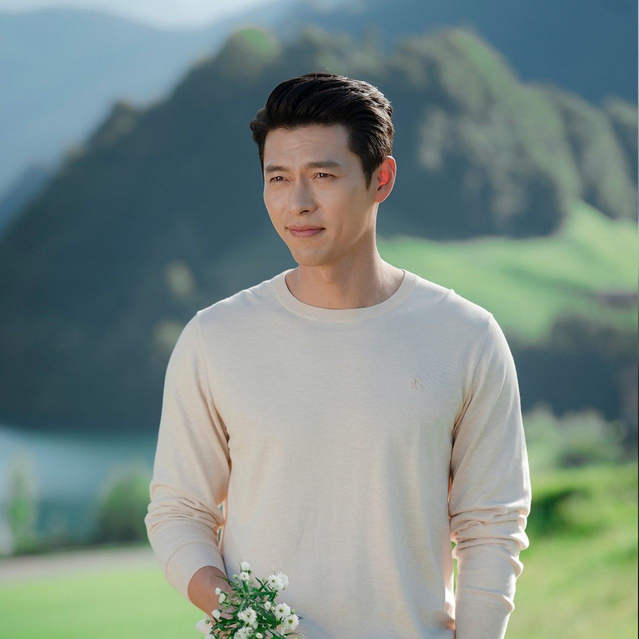 Recent activity shot of Hyun Bin