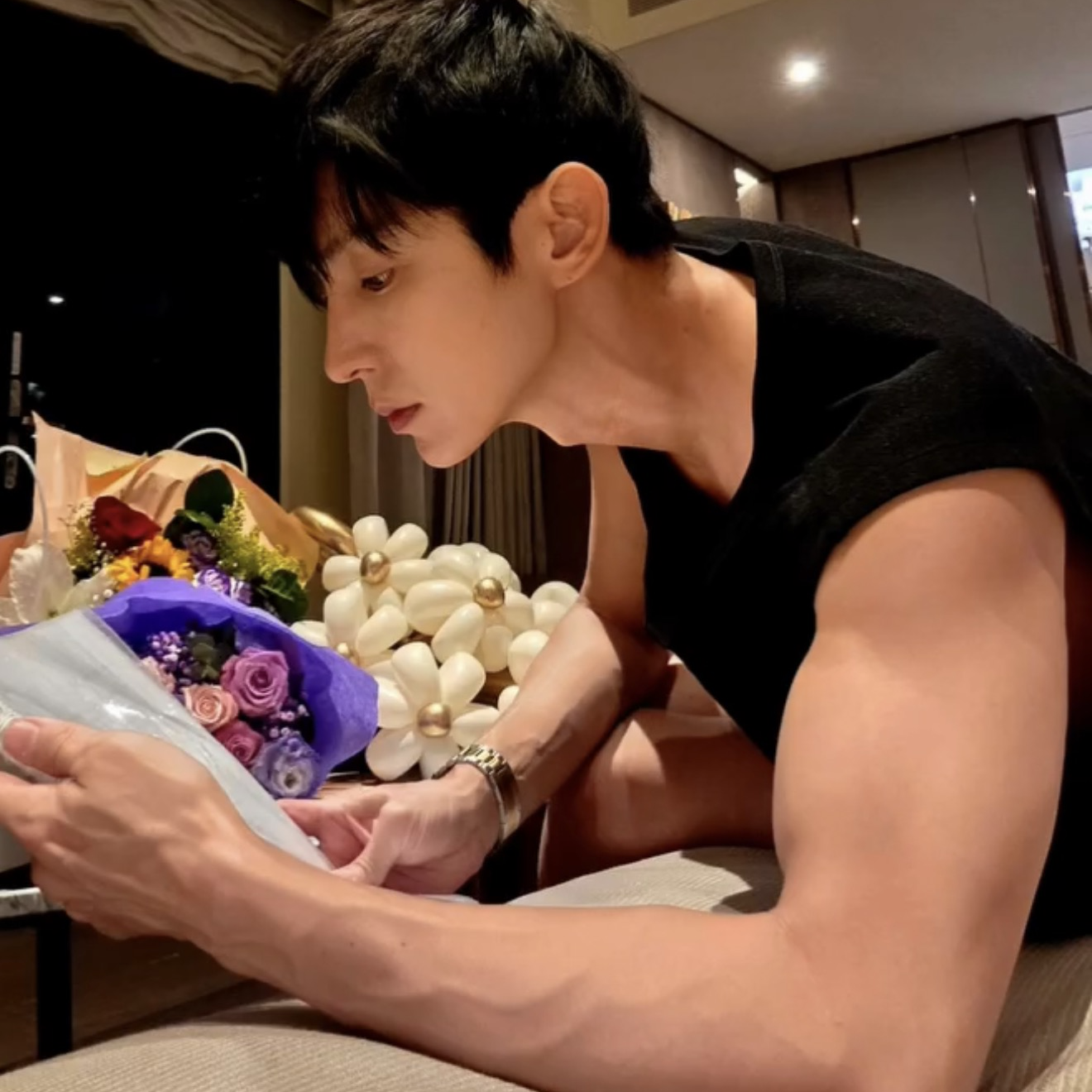 粉絲拍下的李準基瞬間