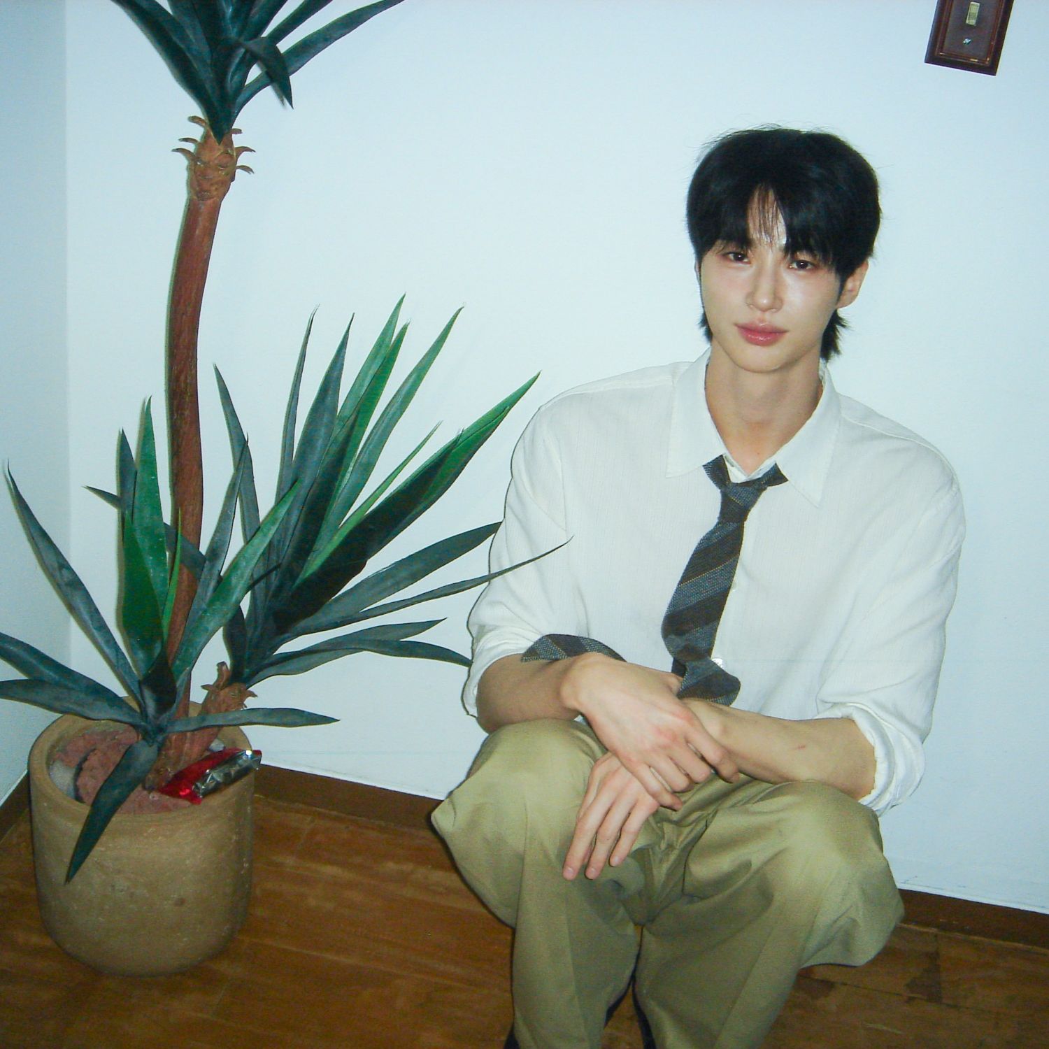 粉丝拍下的边佑锡瞬间